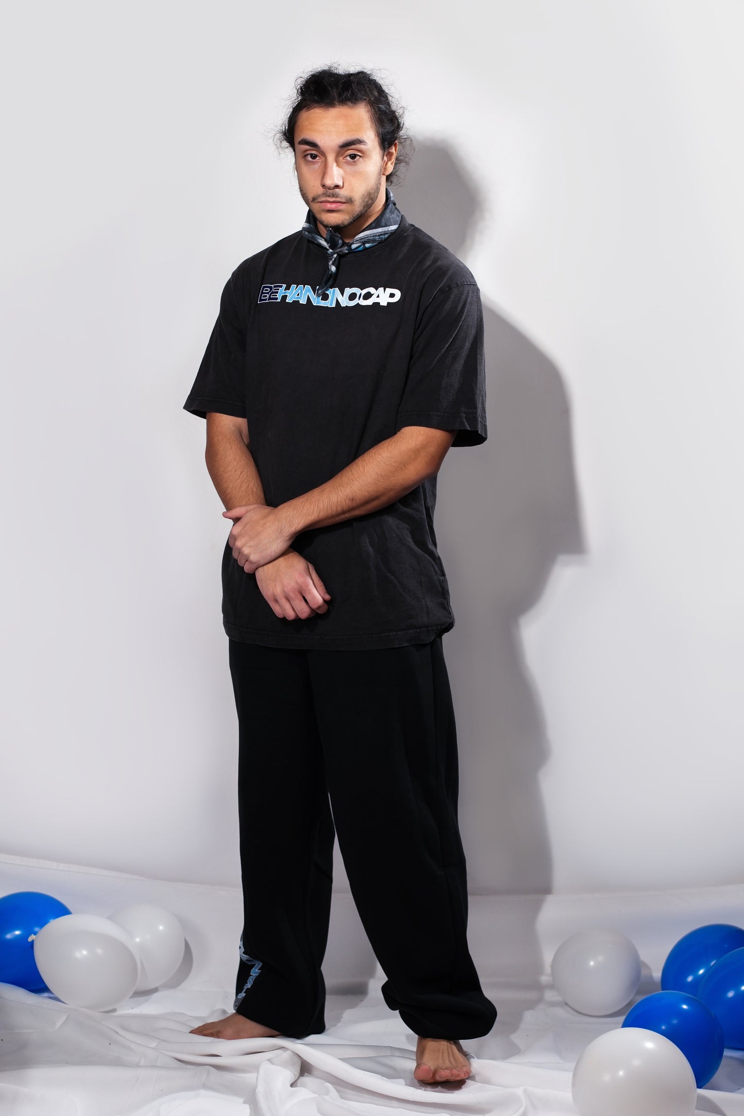 Camiseta negra Blue Race Handicap 001