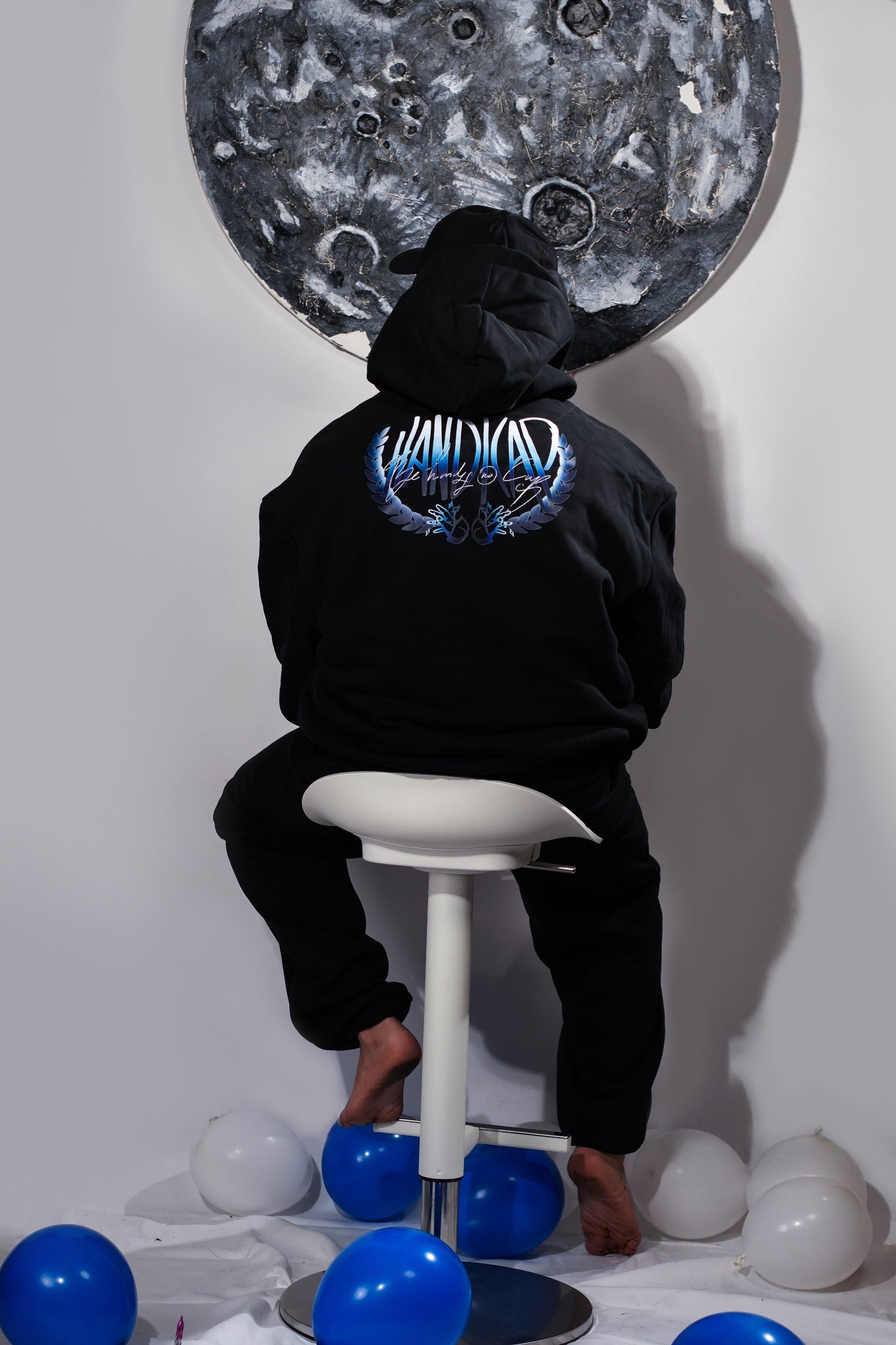 Sudadera negra Blue Race Handicap 001